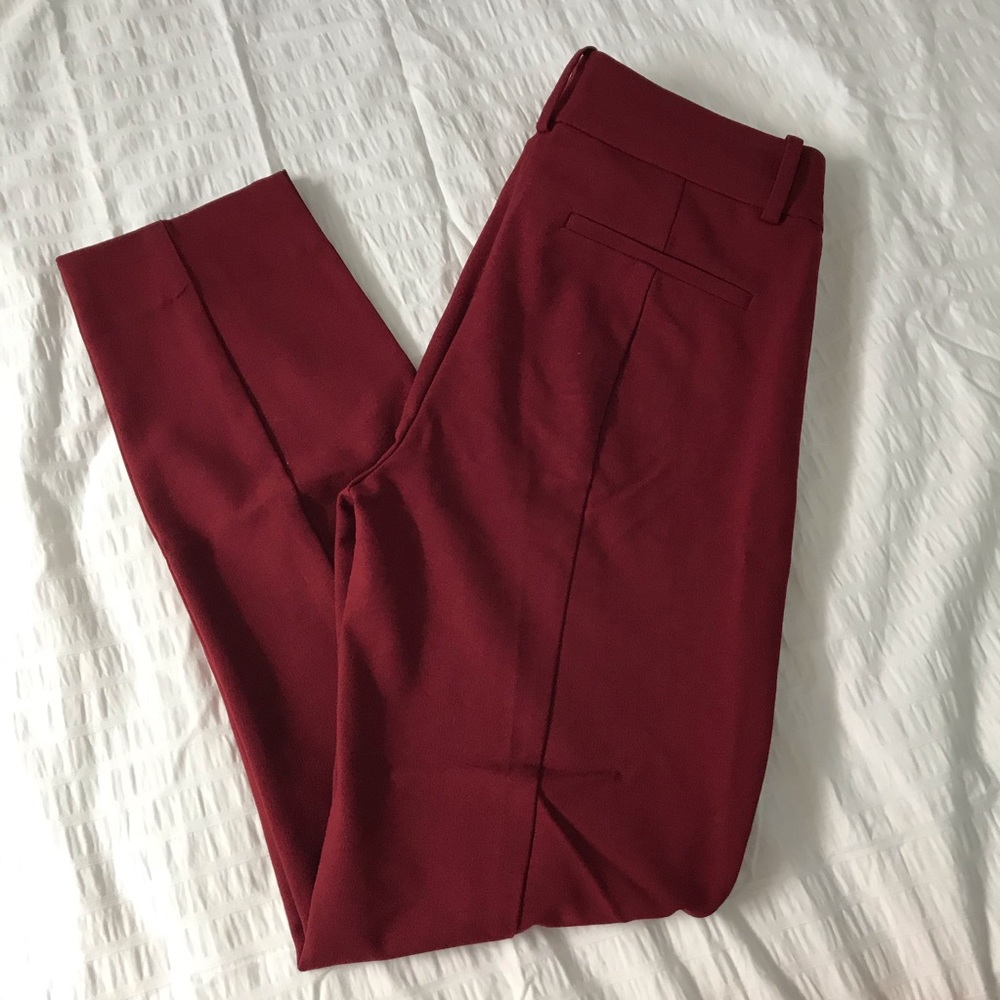 J. Crew burgundy dress pants - Picture 6 of 7